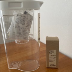 無印良品　浄水ポット　カートリッジ付の画像