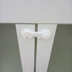 リユースのサカイ太田店★ジモティ割あり★  食器棚 ホワイト H90×D39.5×W60 クリーニング済み OJ10307の画像