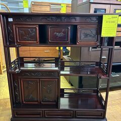 【ジャングルジャングル深井店】★整理タンス 茶 飾り棚 ブラウン...