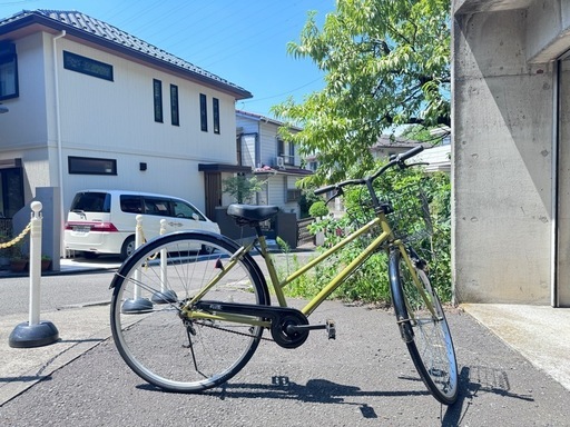 クロスバイク 横浜市引き取り限定 自転車シティサイクル27インチ FLUTE 中古現状渡し (ああ) 横浜