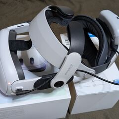 【現地引き取り可能な方限定】メタクエスト3(128GB)、BOBOVR M3 Proバッテリーストラップの画像