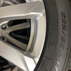 冬タイヤホイール．225/55/R17の画像