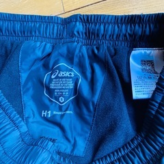 【新品未使用】ASICS ウィンドブレーカーパンツ　アシックス Sサイズ 黒の画像