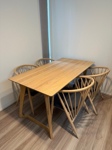 4人掛けテーブルチェアセット