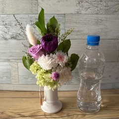 ブリザードフラワー仏花一基　花器付き　の画像