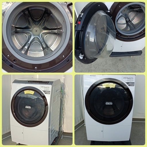 M50【HITACHI】2020年製　ドラム式　電気洗濯乾燥機   自動投入　11kg/6kg BD-SX110EL 
