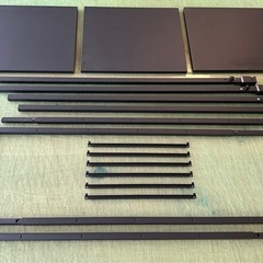 カインズ アイランドシェルフ ブラック 突っ張り式収納 3段 突っ張り式ラック グッドデザイン賞商品の画像