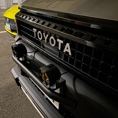 美品イエロー LED 40W ワークライト 2個セット + ナンバーステー 12V 24V DC 作業灯 路肩灯 投光器 黄色 バックランプ フォグランプ オフロード SUV 軽トラの画像