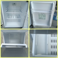 [八5931]  AQUA　アクア　2019年製　ノンフロン冷凍冷蔵庫　126L   AQR-13H(S) 形　※欠品箇所あり（右側脚ネジ）の画像