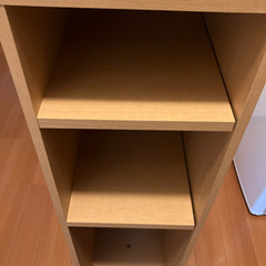 スリム収納棚  木目調 すきま収納の画像