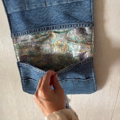📘ハンドメイド 手帳ケース✨ デニム素材 カード収納付き🧵便利で丈夫♪ の画像
