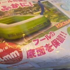 ☆　プール　厚底マット　ふかふか　大型　新品　未使用　レジャーシートの画像