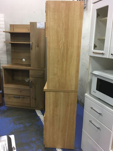 ★リユースのサカイ横浜南店★YM1194 NITORI レンジボード ブラウン W104.5×D41.5×H180.5 クリーニング済み ☆リユースのサカイ横浜南店☆YM1194 NITORI レンジボード ブラウン