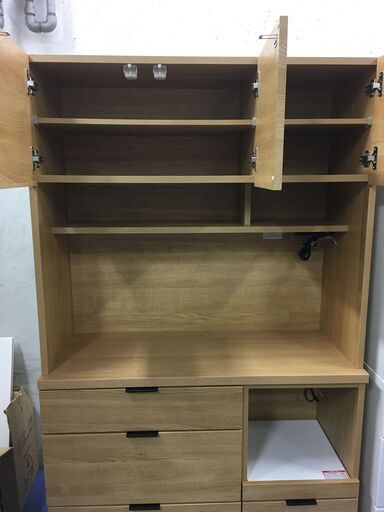 ☆リユースのサカイ横浜南店☆YM1627 NITORI レンジ台 ホワイト W89.5