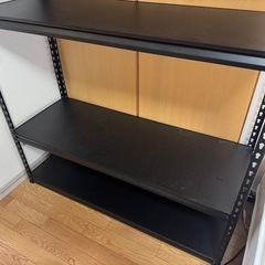 アイリスオーヤマの「スチールラック 幅120cm 5段 STR-1200 ブラック」の画像