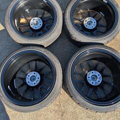 ENKEI エンケイ レーシング GTC02 18インチ＆ ADVAN APEX アドバン アペックス 　４本セットF8.5J 43 112 235/40R18、R9.5J 45 112 255/35R18の画像