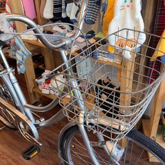 中古整備品　試乗できます　26インチオートライト、6段変速付き自転車の画像
