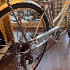 中古整備品　試乗できます　26インチオートライト、6段変速付き自転車の画像