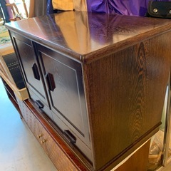 店舗、出張買取実施中★キャビネット　昭和レトロ　木製の画像