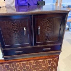 店舗、出張買取実施中★キャビネット　昭和レトロ　木製の画像