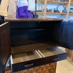 店舗、出張買取実施中★キャビネット　昭和レトロ　木製の画像