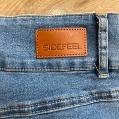 SIDEFEEL ワイドレッグデニムパンツ サイズ4の画像