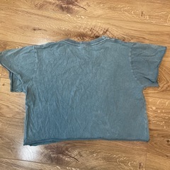 Nasty! ブルー ショート丈Tシャツ Sサイズの画像