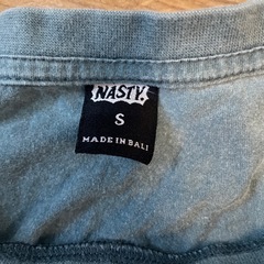 Nasty! ブルー ショート丈Tシャツ Sサイズの画像