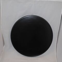  [1440]蜂の巣模様 漆器盆　六角形模様　直径35cm　丸盆　昭和レトロの画像
