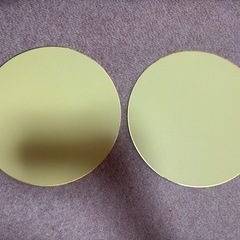 色紙　野球ボール型　2枚の画像