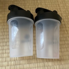 美品　GRANDE プロテインシェイカー 透明　ペアの画像