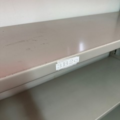 中古　業務用スチール棚2台の画像