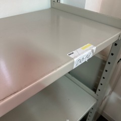 中古　業務用スチール棚2台の画像