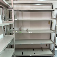 中古　業務用スチール棚2台の画像