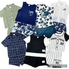 【12〜18Mサイズ】SHEIN半袖上下セット7組&白タンクトップ1枚の画像