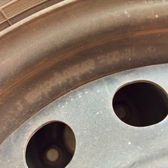 軽用13インチ鉄ホイール（＋タイヤ）の画像