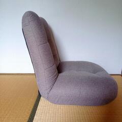《美品》 座椅子 リクライニング 布地 の画像