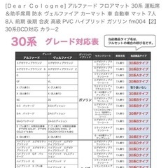 アルファード30　フロアマット　純正フルの画像