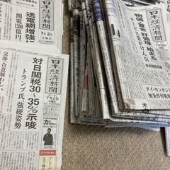 【日経新聞（朝刊・夕刊・プラス1）】2025年7月の1ヵ月分（31日分）の画像