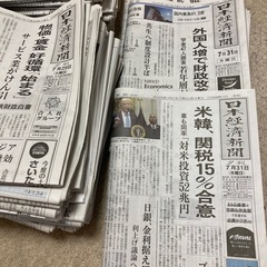【日経新聞（朝刊・夕刊・プラス1）】2025年7月の1ヵ月分（31日分）の画像