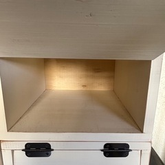中古◆木製◆扉付き収納ボックス◆パイン材◆４点ありの画像