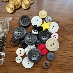 ボタン　ワッペン　たくさんの画像