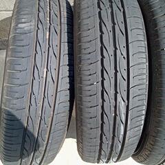 155/65R14 タイヤ4本  ダンロップ 14インチ 軽四サイズの画像