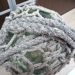 ガラス　浮き球 浮玉 直径約35cm 置物 オブジェ レトロ 中古 苫小牧西店の画像