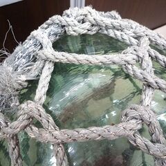 ガラス　浮き球 浮玉 直径約35cm 置物 オブジェ レトロ 中古 苫小牧西店の画像