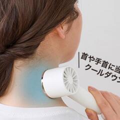 ☆新品未使用☆ ハンディファン 『ICE TOUCH COOLING FAN 』(冷却プレート付き)　※携帯 扇風機 パワフル送風 〜郵送可能〜の画像