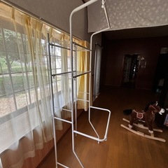 山善　洗濯機上ラック　ランドリーチェストの画像