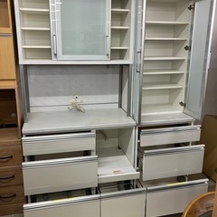 O 2508-056 綾野製作所 食器棚 4分割 キズ汚れ有りの画像