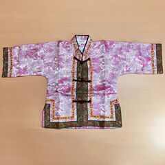 ベビー・こども用チャイナ服上下セット（ピンク）サイズ：２（90cmくらい）未使用品の画像