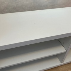 キャスター付き　白い棚　整理　収納の画像